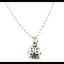 スターリングシルバー タイニー レディ バグ チャーム ネックレス CY Design Studio Sterling Silver Tiny Lady Bug Charm Necklace