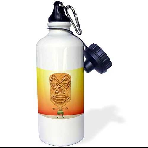 3dRose Bigfoot in Shades Bigfoot Or Sasquatch Is Pictured in Style Wearing Sunglasses Sports Water Bottle, 21 oz, White