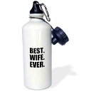 3dRose Best Wife Ever-Black Text Anniversary Valentines Day Gift for Her Sports ...