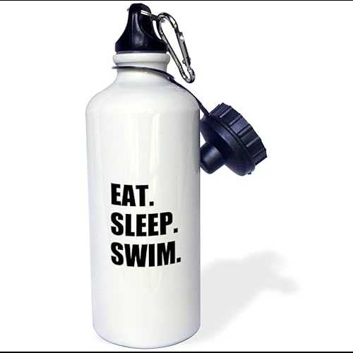 3dRose Eat Sleep Tennis-black text enthusiast fan player play Sports Water Bottle, 21 oz, Multicolor 3dRose Eat Sleep Tennis-black text enthusiast fan player play Sports Water Bottle, 21 oz, Multicolor