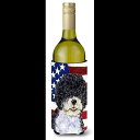 Caroline's Treasures SS4053LITERK USA American Flag with Portuguese Water Dog Wi...