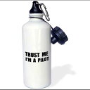 3dRose Trust Me Im Piloting Or Air Force Work Humor Funny Job Gift Sports Water ...