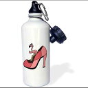 3dRose Colorful Pickle Ball Letters and Paddles Sports Water Bottle, 21Oz, Multicolored(4)