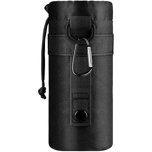 IronSeals Adjustable Tactical Water Bottle Pouch Foldable MOLLE Water ...