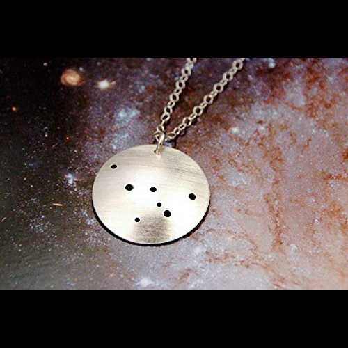 カシオペア星座スターネックレス スターリングシルバー Tactile Melodies Cassiopeia Constellation Stars Necklace Sterling Silver