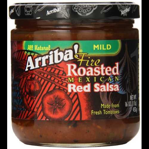 Arriba! Mild Red Salsa, 16-Ounce Glass (Pack of 6)