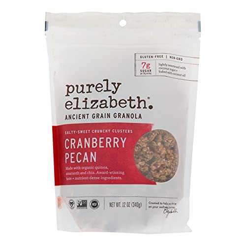 purely elizabeth. Purely Elizabeth: Cranberry Pecan Ancient Grain Granola, 12 oz (6 pack)2