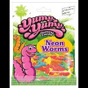 Yumy Yumy ネオン ワーム グミ キャンディ、4.0 オンス (12個入り) Yumy Yumy Neon Worms Gummy Candy, 4.0 Oz. (Pack of 12)|詳細画像