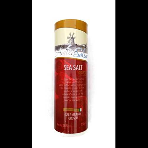 Salina イタリア産粗海塩 (26.5 オンス) (2 個パック) Antica Salina Salina Italian Coarse Sea Salt (26.5 oz) (Pack of 2)