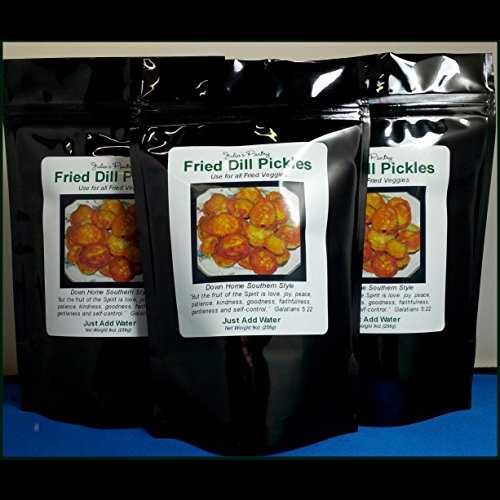 フライドディルピクルスミックス、9オンスマイラー、グルテンフリー 3パック Julia's Pantry Fried Dill Pickle Mix, 9oz Mylar, Gluten Free 3 pak