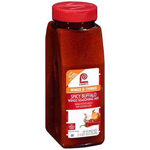 Lawrys バッファロー ウィング シーズニング、21.5 オンス -- 1 ケースあたり 6 個。 Lawry's Casero Lawrys Buffalo Wing Seasoning, 21.5 Ounce -- 6 per case.