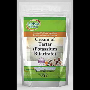 酒石酸クリーム (酒石酸水素カリウム) (8 オンス、ZIN: 525507) - 3 パック Larissa Veronica Cream of Tartar (Potassium Bitartrate) (8 oz, ZIN: 525507) - 3 Pack
