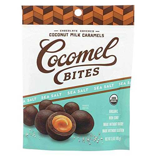 Cocomel Carmel Bite - Organic - Sea Salt - Case of 6-3.5 oz