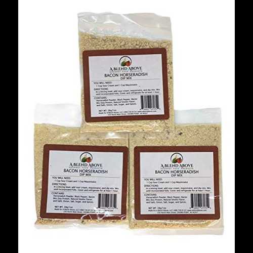 ベーコンの上のブレンドホースラディッシュディップミックス、1オンス(3パック) A Blend Above Bacon Horseradish Dip Mix, 1oz (3 Pack) ベーコンの上のブレンドホースラディッシュディップミックス、1オンス(3パック) A Blend Above Bacon Horseradish Dip Mix, 1oz (3 Pack)