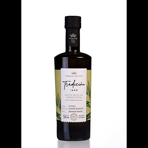 Nobleza del Sur Tradicion 1640 Picual - 2020 収穫エキストラバージン オリーブオイル - 0.5 リットル / 16.9 オンス Nobleza del Sur Tradicion 1640 Picual - 2020 Harvest Extra Virgin Olive Oil - 0.5 Liter / 16.9 Ounce