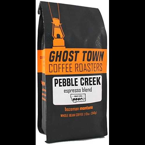 ゴーストタウンコーヒーロースターズ「ペブルクリークエスプレッソ」ミディアムロースト全豆コーヒー -..
