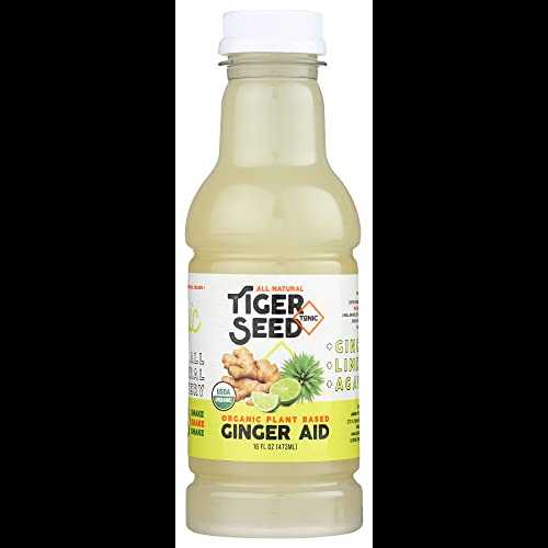 ジンジャーエイドビバレッジ タイガーシード USDA オーガニック認証 - 力、サポート水分補給 - 16 FL OZ ボトル (9 個パック) フレッシュジン...
