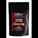 GanoOne 伝統的なトルココーヒー、霊芝霊芝キノコエキス入り ミディアムローストグラウンドスペシャルブレンド 100% アラビカコーヒー 再密封可能なドイパック 4 オンス (1 パック) GanoOne Traditional Turkish Coffee with Ganoderma Reishi Mushroom
