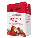 Monin ブレンダーレディ ストロベリー フルーツ スムージー ミックス、46 オンス -- 1 ケースあたり 6 個。 Monin Blender Ready Strawberry Fruit Smoothie Mix, 46 Ounce -- 6 per case.