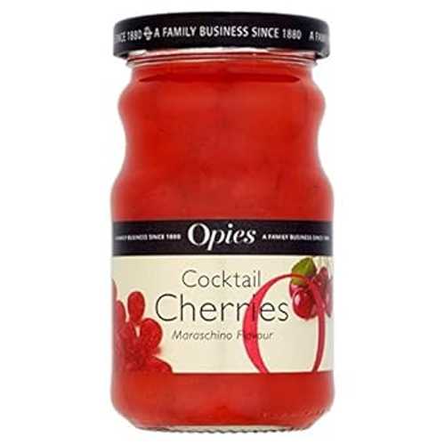 オピーズ カクテルチェリー マラスキーノ 225g - 2 個パック Opies Cocktail Cherries Maraschino 225g..