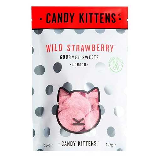 楽天GlomarketCandy Kittens Wild Strawberry Gourmet Vegan Sweets, 108g