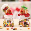 2 ピース/ロット新年クリスマス雪だるま古いキャンディー瓶キャンディーボックスクリスマスオーナメント誕生日パーティー子供のホリデーギフトオリジナリティ AB24...