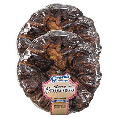 Green's Bakery ラウンド コーシャ チョコレート バブカ - 24 オンス、2 パック Green's Bakery Round Kosher Chocolate Babka - 24 oz, 2 Packのサムネイル