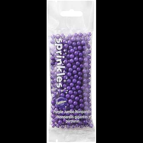 ジャンボ ノンパレイユ パープル Wilton Jumbo Nonpareils Purple ジャンボ ノンパレイユ パープル Wilton Jumbo Nonpareils Purple