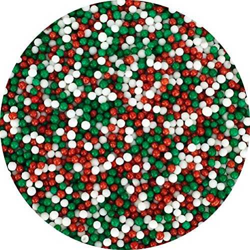 Celebakes by CK Products クリスマス ミックス ノンパレイユ、3.8 オンス Celebakes by CK Products Christmas Mix Nonpareils, 3.8 oz.