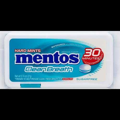 楽天Glomarketメントス クリーンブレス ハードミント 0.74オンス、ウィンターグリーン （4個パック） Mentos Clean Breath Hard Mints 0.74 OZ, Wintergreen （Pack of 4）