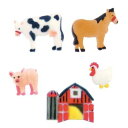 農場 牛 馬 豚 シュガー デコレーション クッキー カップケーキ ケーキ 12個 Lucks Farm Cow Horse Pig Sugar Decorations Cookie Cupcake Cake 12 Count
