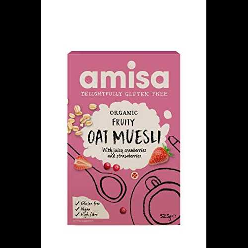 Amisa Organic - Gluten Free Oats - Fruity Oat Muesli - 325g by Amisa Amisa Organic - Gluten Free Oats - Fruity Oat Muesli - 325g by Amisa