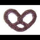 Scott's Cakes ダークチョコレートで覆われたプレッツェル、ピンクとラベンダーの砂糖入り、1ポンドのプラスチックデリ容器入り Scott's Cakes Dark Chocolate Covered Pretzels with Pink and Lavender Sugar in a 1 Pound Plastic Deli Container