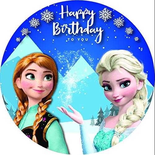 7.5インチ 食用ケーキトッパー – アナと雪の女王: エルサとアナがテーマの誕生日パーティーコレクションの食用ケーキデコレーション My Smart Choice 7.5 Inch Edible Cake Toppers Frozen: Elsa & Anna Themed Birthday Party Collection of Edib