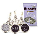 ゲスト用結婚式の記念品 DIY パーソナライズ Hershey's Kisses 3ポンド (約300回のキス) - ウェディングキャンディー Just Can...