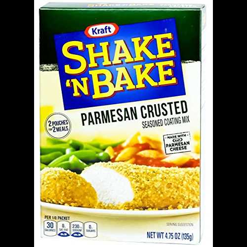 Kraft Shake 'N Bake シーズニング コーティング ミックス ボックス、パルメザン クラスト、4.75 オンス (2 個パック) Kraft Shake 'N Bake Seasoned Coating Mix Box, Parmesan Crusted, 4.75 Ounce (Pack of 2)