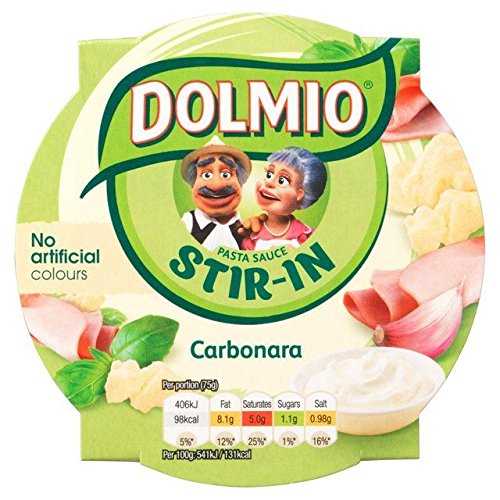 ドルミオ かき混ぜるカルボナーラパスタソース - 150g Dolmio Stir In Carbonara Pasta Sauce - 150g