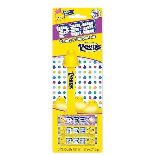 PEZ Peeps Easter Candy Dispenser Blue Peep Pez Dispenser with 3 Candy ...