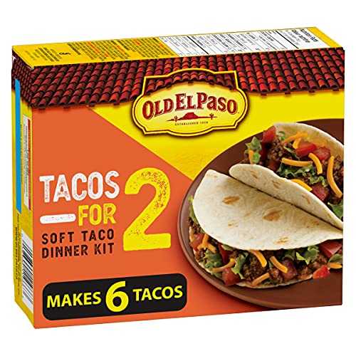 オールド エル パソ タコス フォー 2 ハード タコス ディナー キット、155 g/5.5 オンス、{カナダから輸入} Old El Paso Tacos For Two Hard Taco Dinner Kit, 155g/5.5 oz., {Imported from Canada}のサムネイル