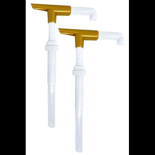 ギラデリボトル用ソースポンプディスペンサー (2個パック) 87.3~90.4オンスのボトルに適合 Good Times Coffee Co. Sauce Pump Dispenser for Ghirardelli Bottles (Pack of 2), Fits 87.3 to 90.4 Ounce Bottles