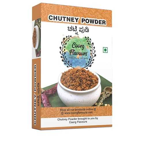 Coorg Flavors チャツネ プディ パウダー、100 グラム Coorg Flavours Chutney Pudi Powder, 100 Grams