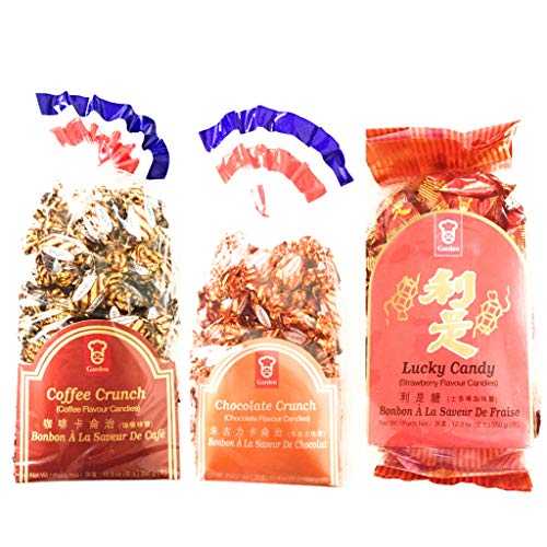 ガーデン キャンディ コンボ - コーヒー クランチ.チョコレート クランチ.ストロベリー フレーバー (各 12.3 オンス) Unknown Garden Candy Combo-Coffee Crunch.Chocolate Crunch.Strawberry Flavour(12.3Oz Each)