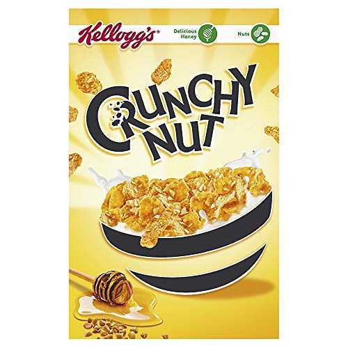 ケロッグ クランチナッツコーンフレーク 500g (3個入) Kellogg's Crunchy Nut Cornflakes 500g (Pack o..