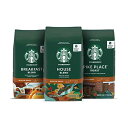 スターバックス ミディアム ロースト ホールビーン コーヒー - バラエティ パック - 3 袋 (各 12 オンス) Starbucks Medium Roast Whole Bean Coffee Variety Pack 3 bags (12 oz each)