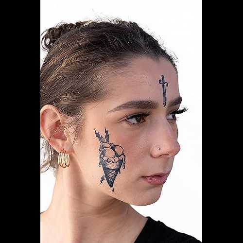 Thug Ink Temporary Tattoos - Volume II - 6 Temporary Tattoos ~ Face Tattoos ~ Ice Cream Cone, Dagger, Crown, Cross, etc ~ Thug Life ~ Fake Tattoos ~ Water-transfer Tattoos Thug Ink Temporary Tattoos - Volume II - 6 Temporary Tattoos ~ Face Tattoos ~ Ice Cream Cone, Dagger, Crown, Cross, etc ~ Thug Life ~ Fake Tattoos ~ Water-transfer Tattoos