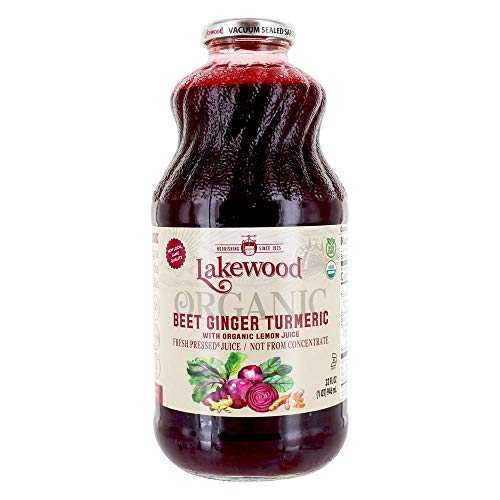 レイクウッド オーガニック ビート ジンジャー ターメリック ジュース、32 オンス (6 パック) Lakewood Organic Beet Ginger Turmeric Juice, 32 oz (Pack of 6)