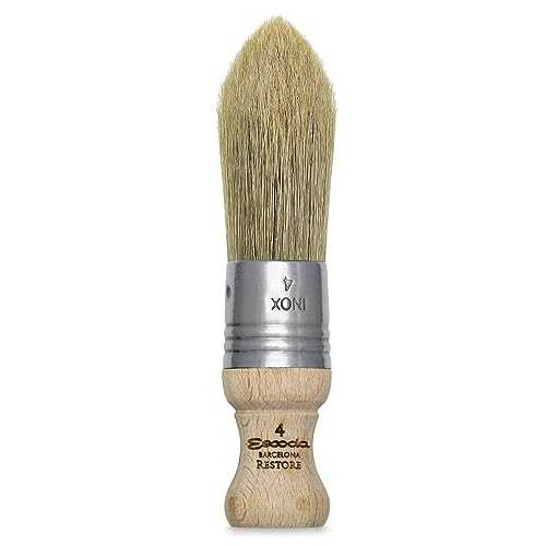 グローバルアートマテリアル 天然毛先尖復元プレミアムスタビーオーバルブラシ 4/中 Escoda Global Art..