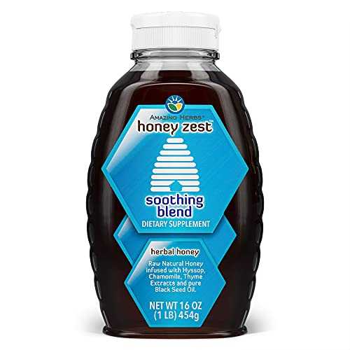 Amazing Herbs ハニーゼスト スージング ボトル、16 液量オンス Amazing Herbs Honeyzest Soothing Bottle, 16 Fluid Ounce