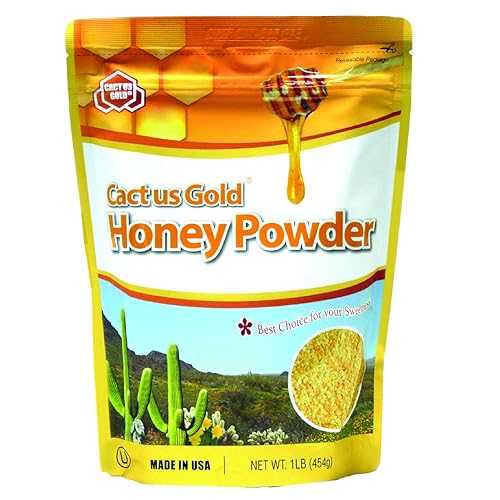 カクタス ゴールド ハニー パウダー、16 オンス ユニット (5 個パック) American Bio Center Cactus Gold Honey Powder, 16 Ounce Units (Pack of 5)