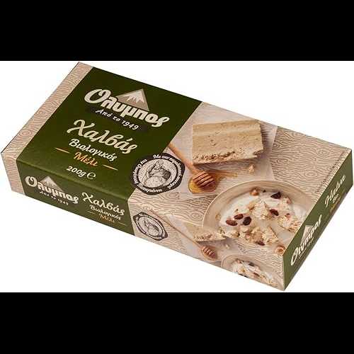 ꥷ㻺ϥ ˥å ϥߥ 200g Olympos BIO Greek Halva Organic with Hone...